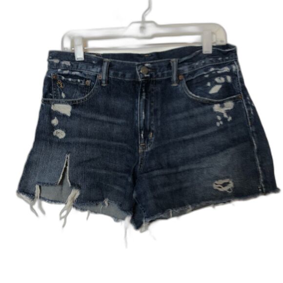 Polo‎ Ralph Lauren Crosby Relaxed Denim Cut-off Shorts Distressed Womens Size 29 - Picture 1 of 9